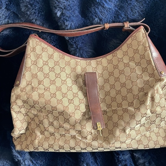 Gucci gg canvas Jackie bag beige authentic 109190 1705 - Picture 5 of 6